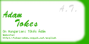 adam tokes business card